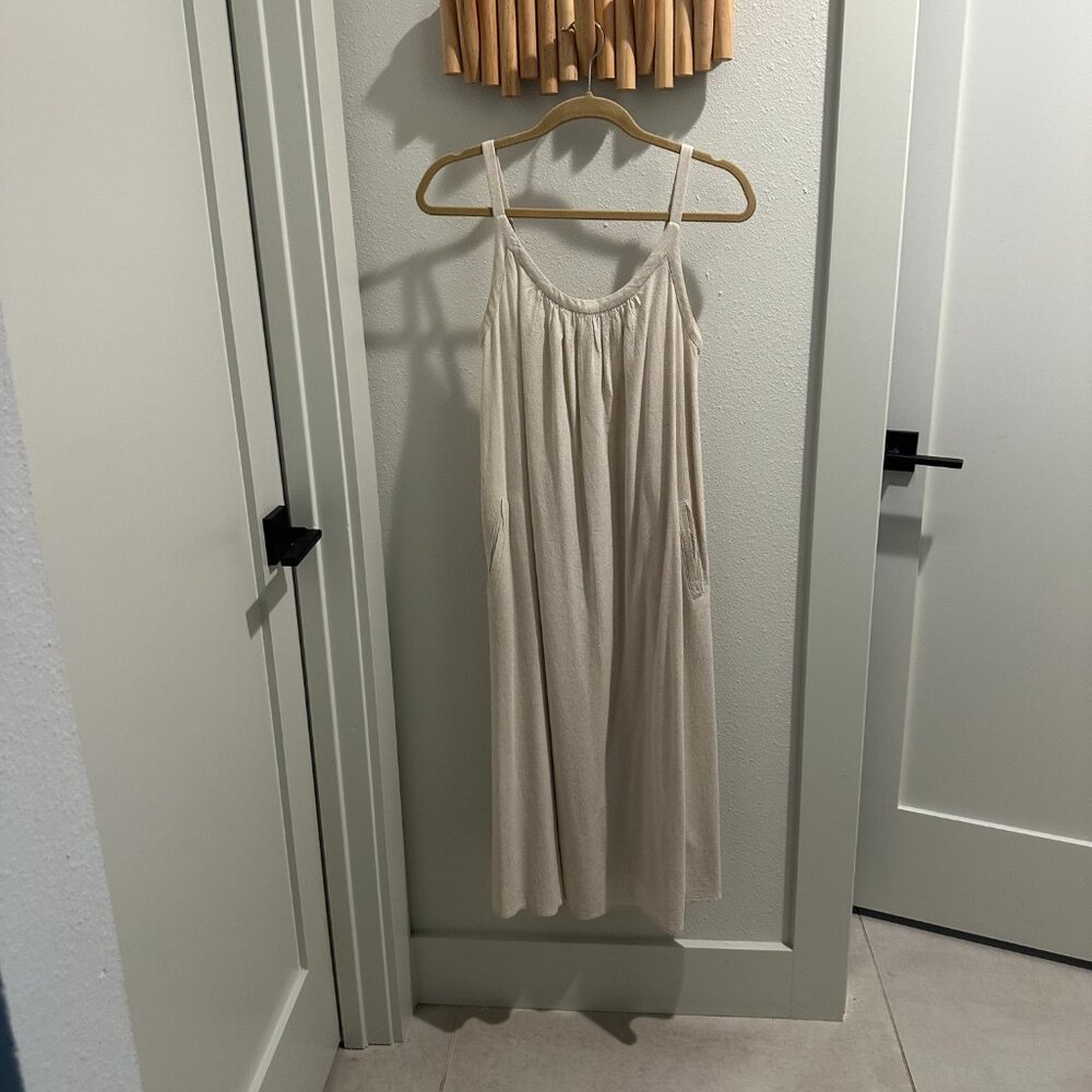 James Perse Camisole Linen Midi Dress, Extra Small